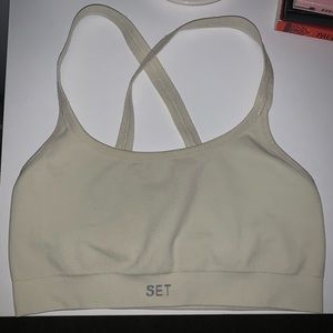 Set Active Oatmilk sports bra